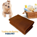 Kit 10 Toalhas Banho Petshot - Banho e Tosa - Cachorro e Gato 100% Algodão