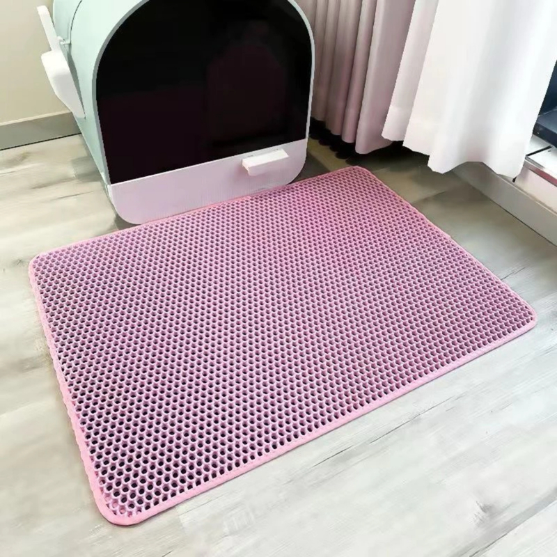 Tapete Higiênico para Caixa de Areia de Gatos Anti Sujeira Coletor Antideparrante 55x75