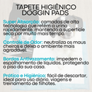 Kit 4 Tapete Higiênico para Cachorro Doggin Pads 80 x 60 cm - 120 Unidades