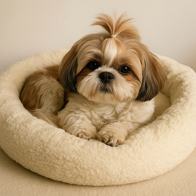 cama cachorro gato pet redondo nuvem espuma