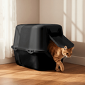 Caixa de Areia Fechada para Gatos Antiodor Premium.