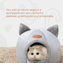 Caminha Casa Tenda Luxo Pet Toca Ninho Pelúcia Gatos Cães