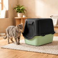 Caixa de Areia Fechada para Gatos Antiodor Premium.