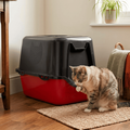 Caixa de Areia Fechada para Gatos Antiodor Premium.